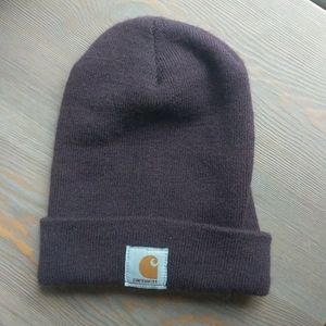 Women's purple carhartt beanie
